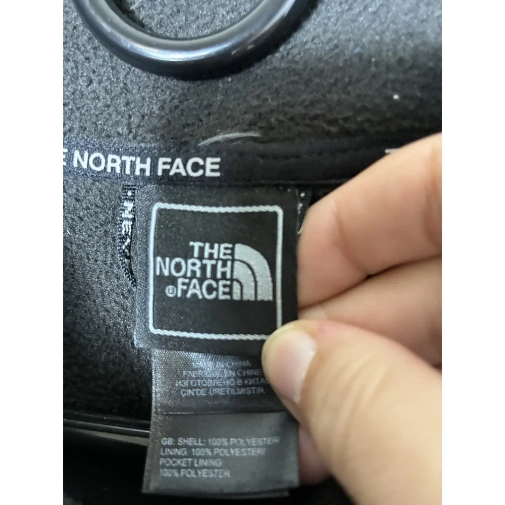 The North‎ Face Full Zip Fleece Jacket Men's L Black Fall Classic Pockets
